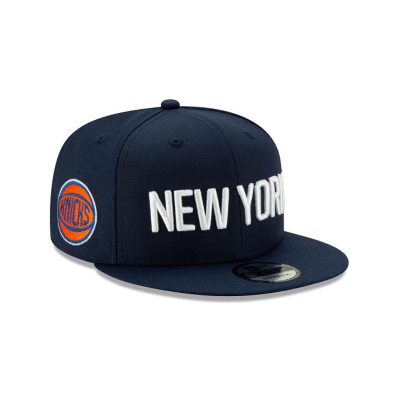 NBA New York Knicks 2019 Authentics City Series 9Fifty Snapback (YJX6888) - Blue New Era Caps